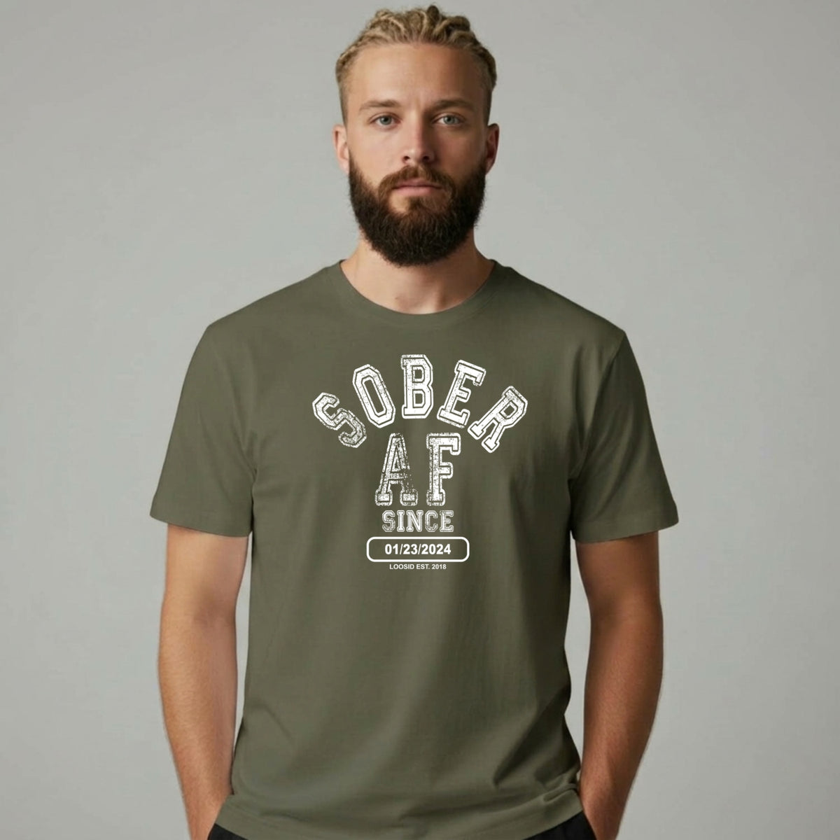 Sober T Shirt | Men's Sober AF Collegiate