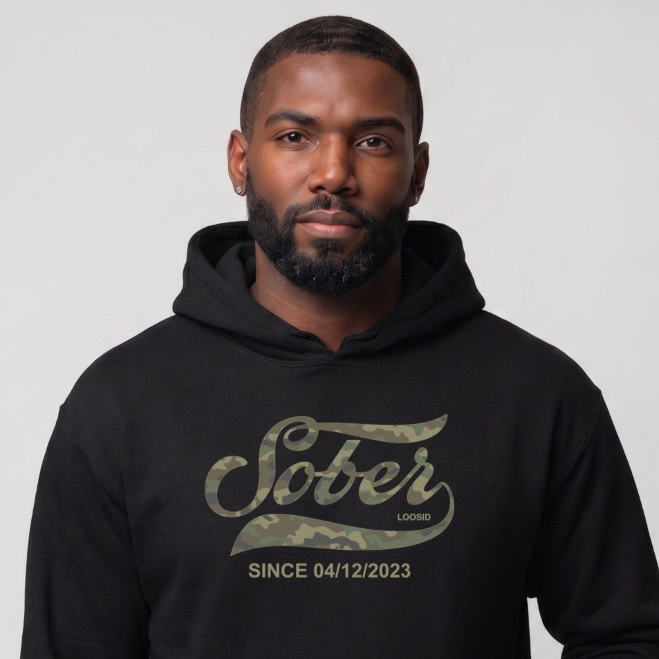 Recovery Hoodie | Men's Sober Since Camo