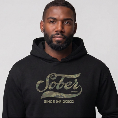 Recovery Hoodie | Men's Sober Since Camo