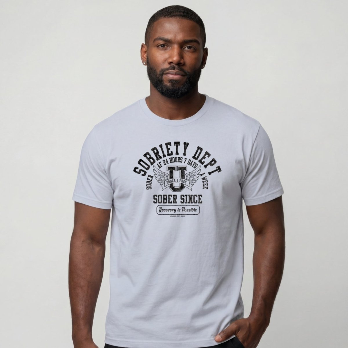 Sober T Shirt | Men's Sobriety Dept 24/7