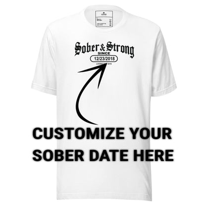 Sober T Shirt | Men's Old School Sober & Strong