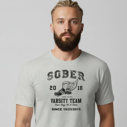Sober Varsity Men's Personalized T-Shirt