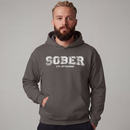Recovery Hoodie | Men's Sober Est. Collegiate