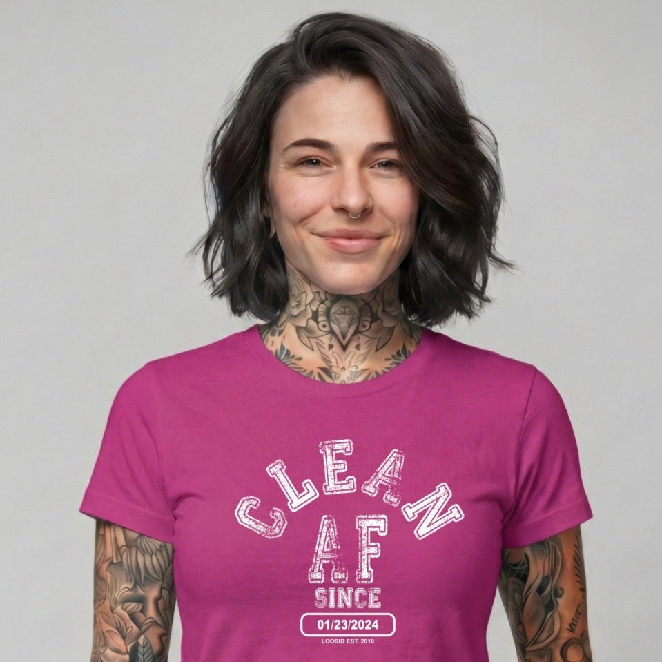 Clean T Shirt | Women's Clean AF Collegiate