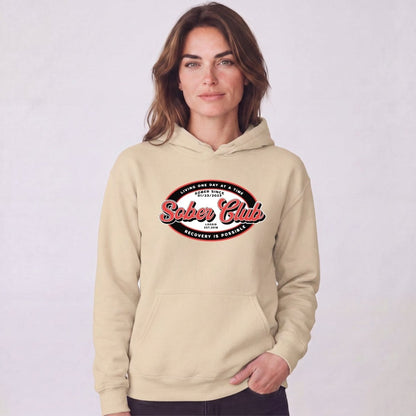 Recovery Hoodie | Women's Sober Club Badge