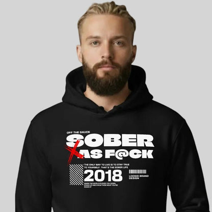 Sober As F*ck Recovery Hoodie packaging detail (view 18)