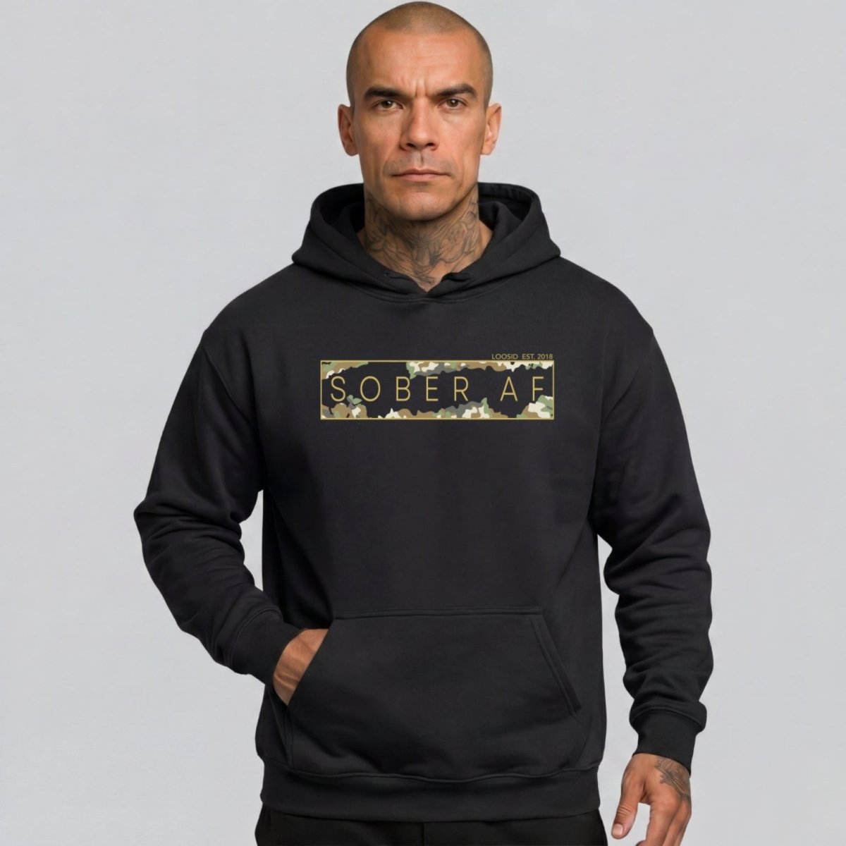 Recovery Hoodie | Men's Sober AF Camo