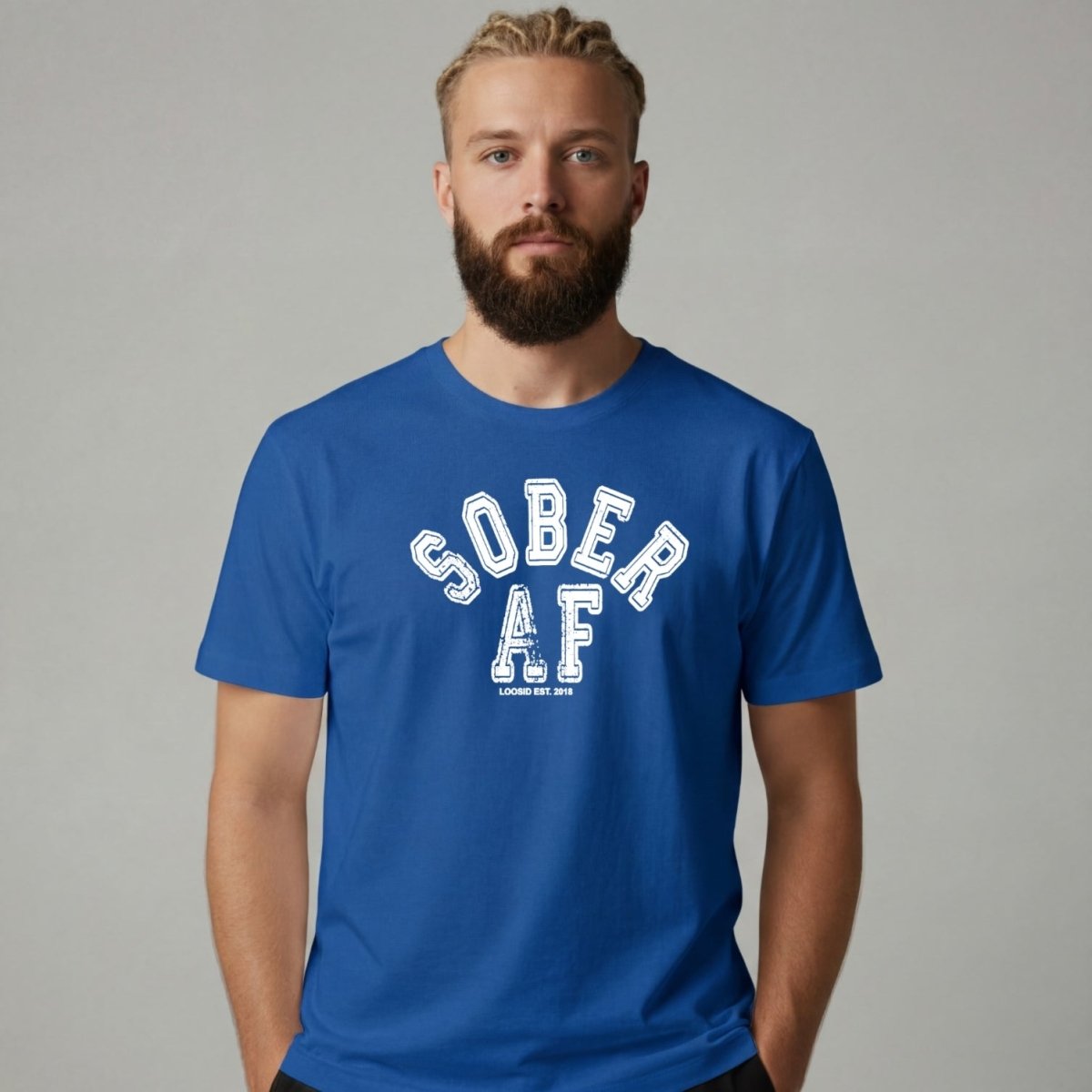 Sober T Shirt | Men's Sober AF Collegiate