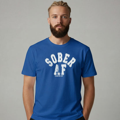 Sober T Shirt | Men's Sober AF Collegiate