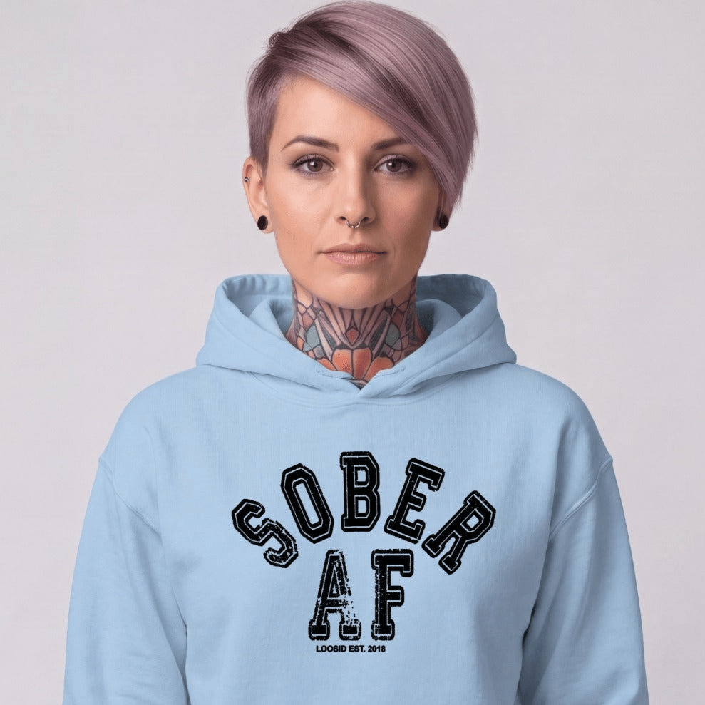 Recovery Hoodie | Women's Sober AF Collegiate