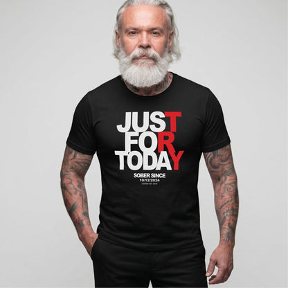 Just Try For Today Sober T Shirt lifestyle view (view 5)