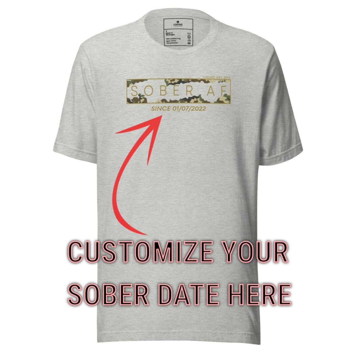 Sober T Shirt | Men's Sober AF Camo