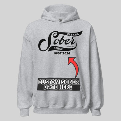 Recovery Hoodie | Sober Since Unisex Hoodie with Custom Sobriety Date