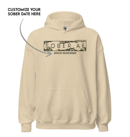 Recovery Hoodie | Unisex Sober AF Camo