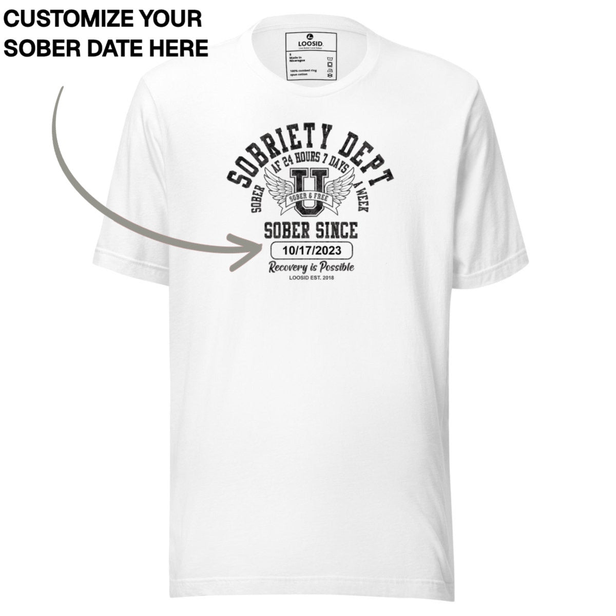 Sober T Shirt | Women's Sobriety Dept 24/7