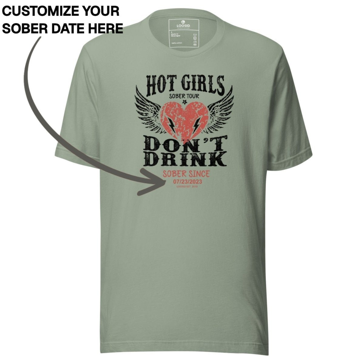 Sober T Shirt | Women's Hot Girls Don't Drink