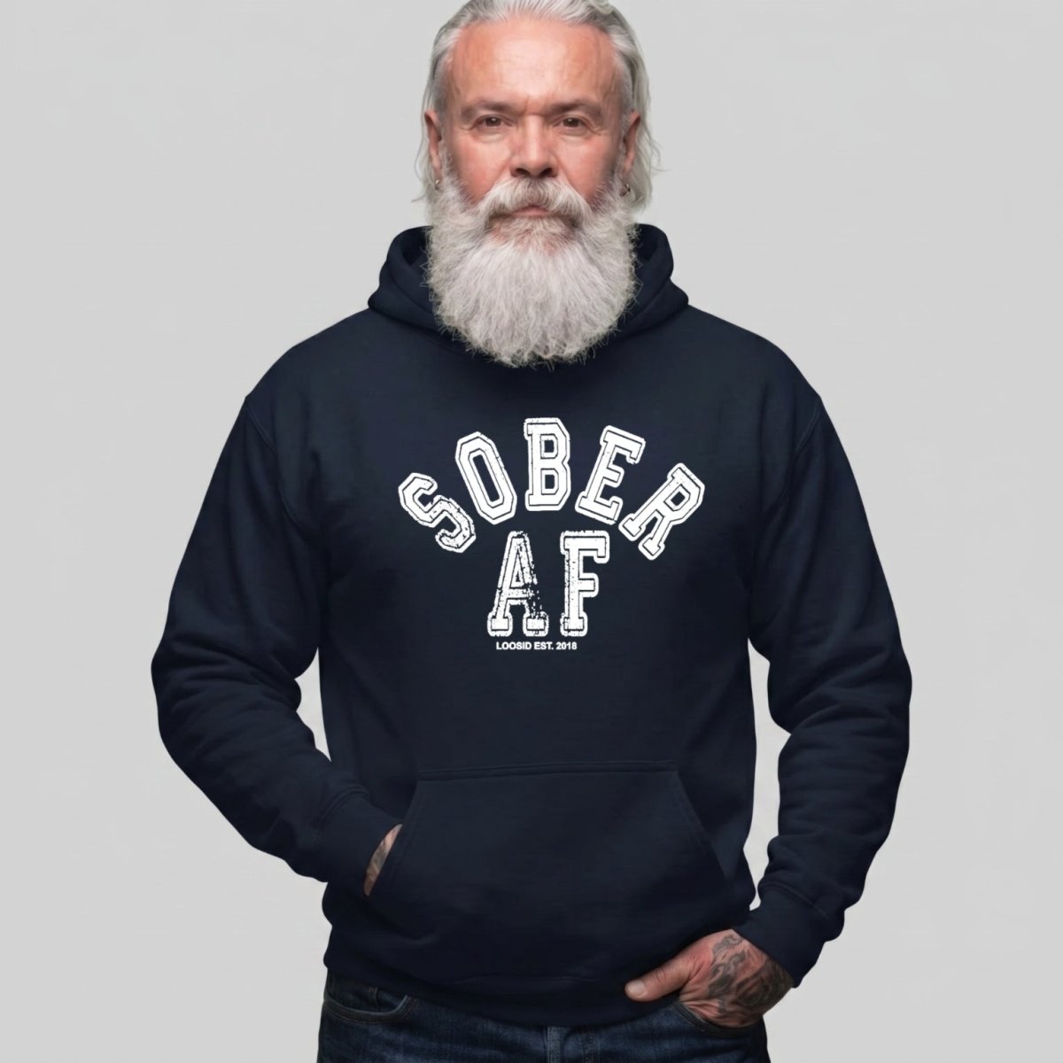 Recovery Hoodie | Men's Sober AF Collegiate