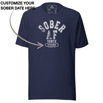 Sober T Shirt | Men's Sober AF Collegiate