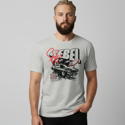 Men's Sober Rebel T-shirt with Custom Sobriety Date