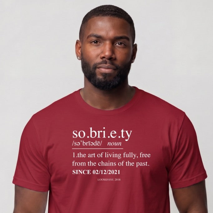 Sober T Shirt | Men's Sobriety Definition
