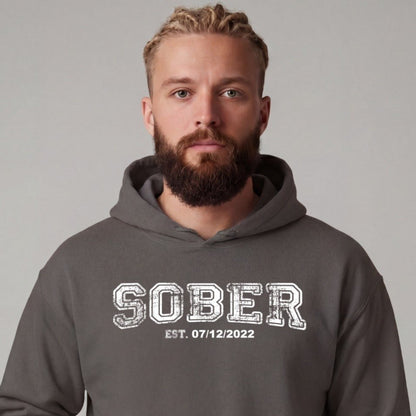Recovery Hoodie | Men's Sober Est. Collegiate