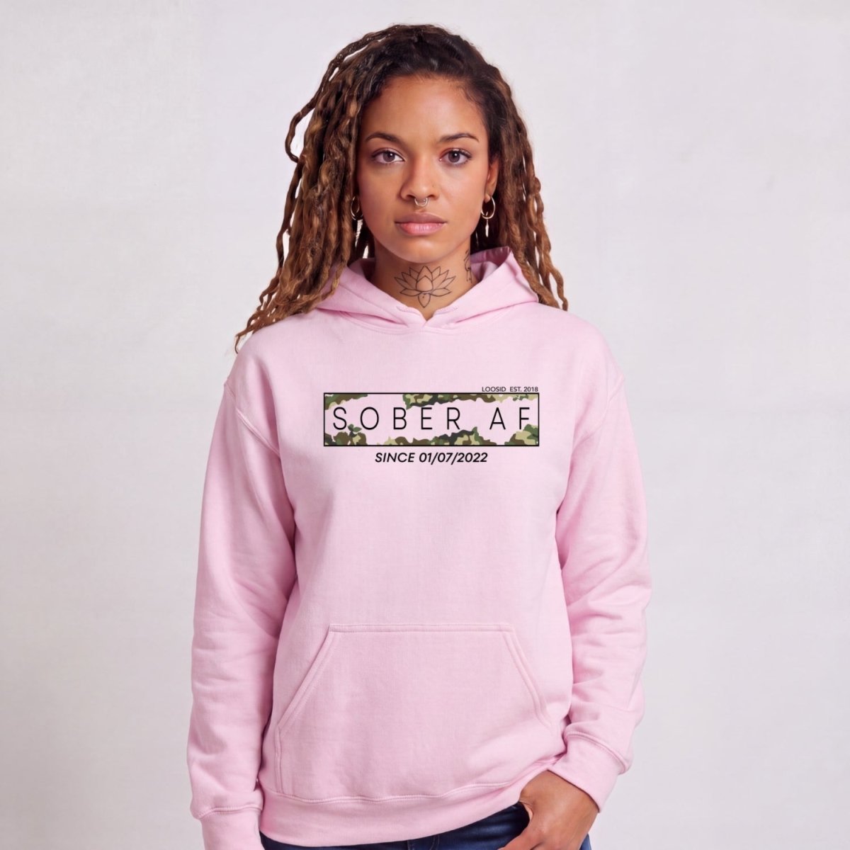 Recovery Hoodie | Unisex Sober AF Camo