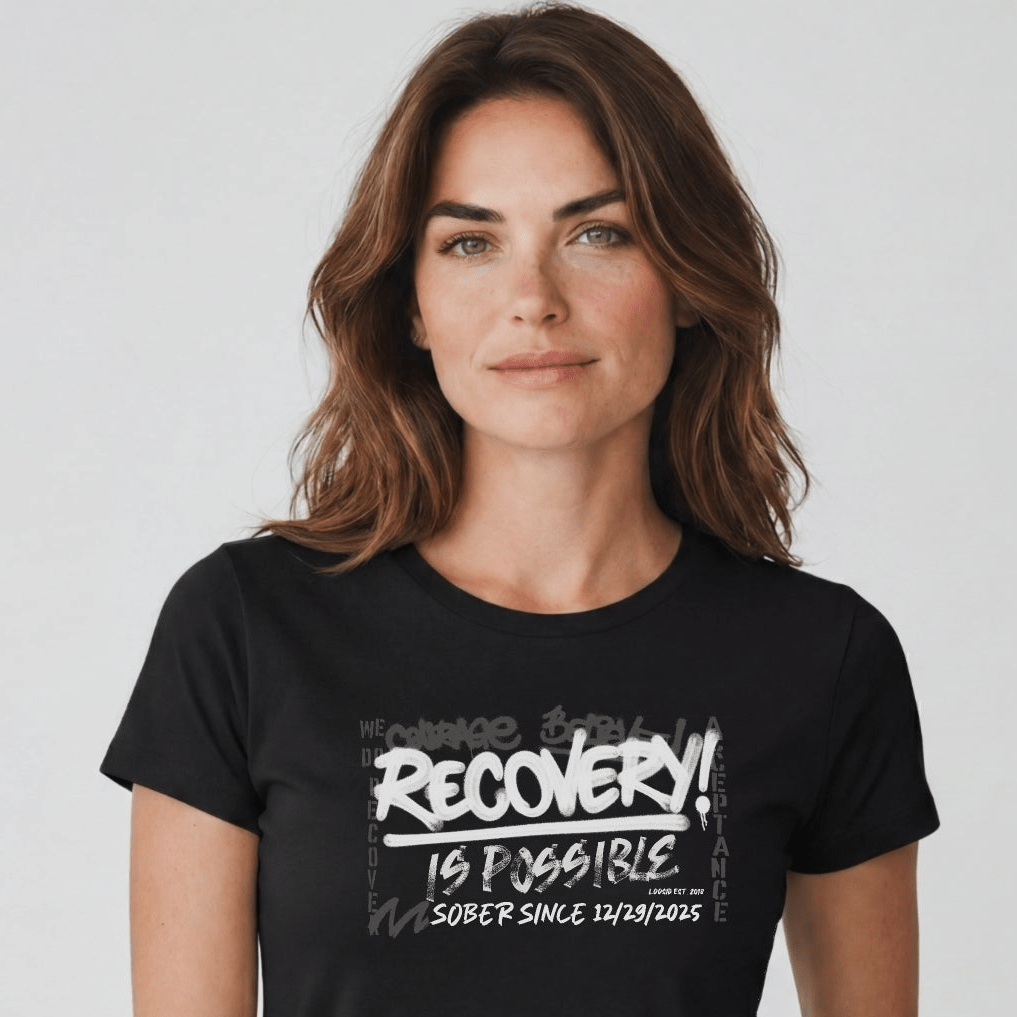 Sober T Shirt | Women's Recovery Is Possible Tee