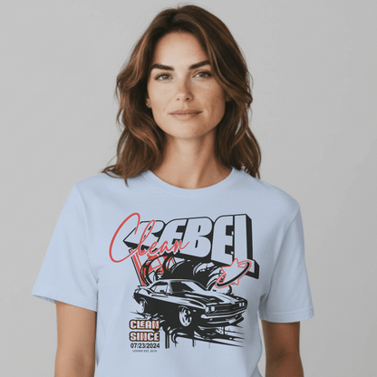 Clean Rebel Sober T Shirt close-up view (view 12)