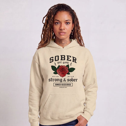 Recovery Hoodie | Women's Sober Girl Gang Strong & Sober