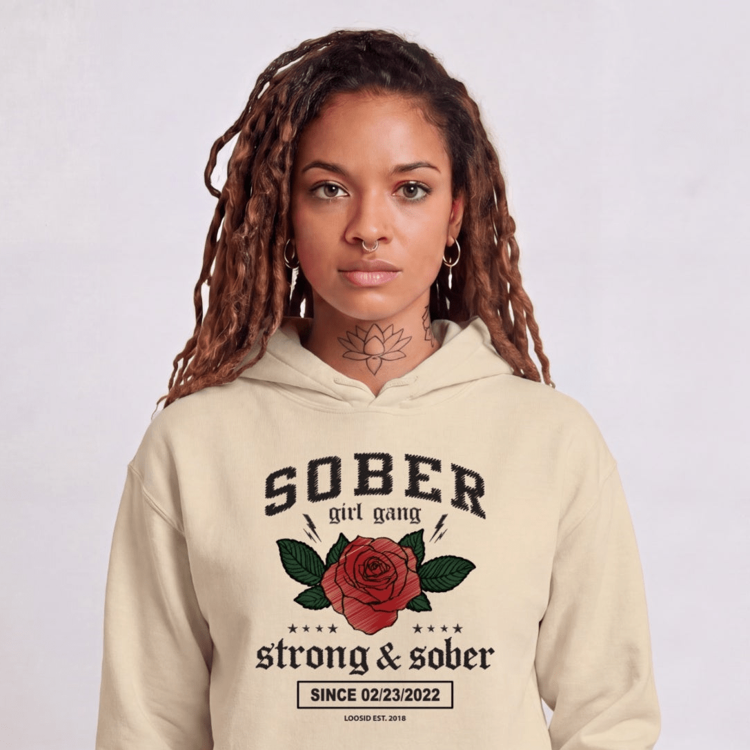 Recovery Hoodie | Women's Sober Girl Gang Strong & Sober