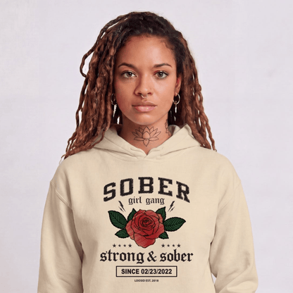 Recovery Hoodie | Women's Sober Girl Gang Strong & Sober