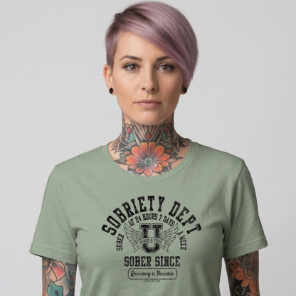 Sober T Shirt | Women's Sobriety Dept 24/7