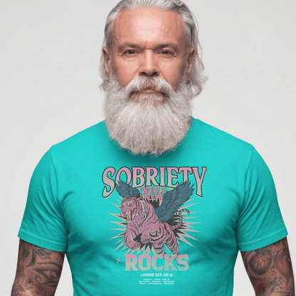 Sober T Shirt | Men's Sobriety Rocks