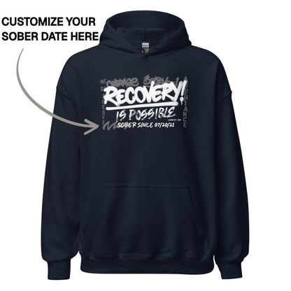 Recovery Hoodie | Women's Personalized Recovery Is Possible Hoodie