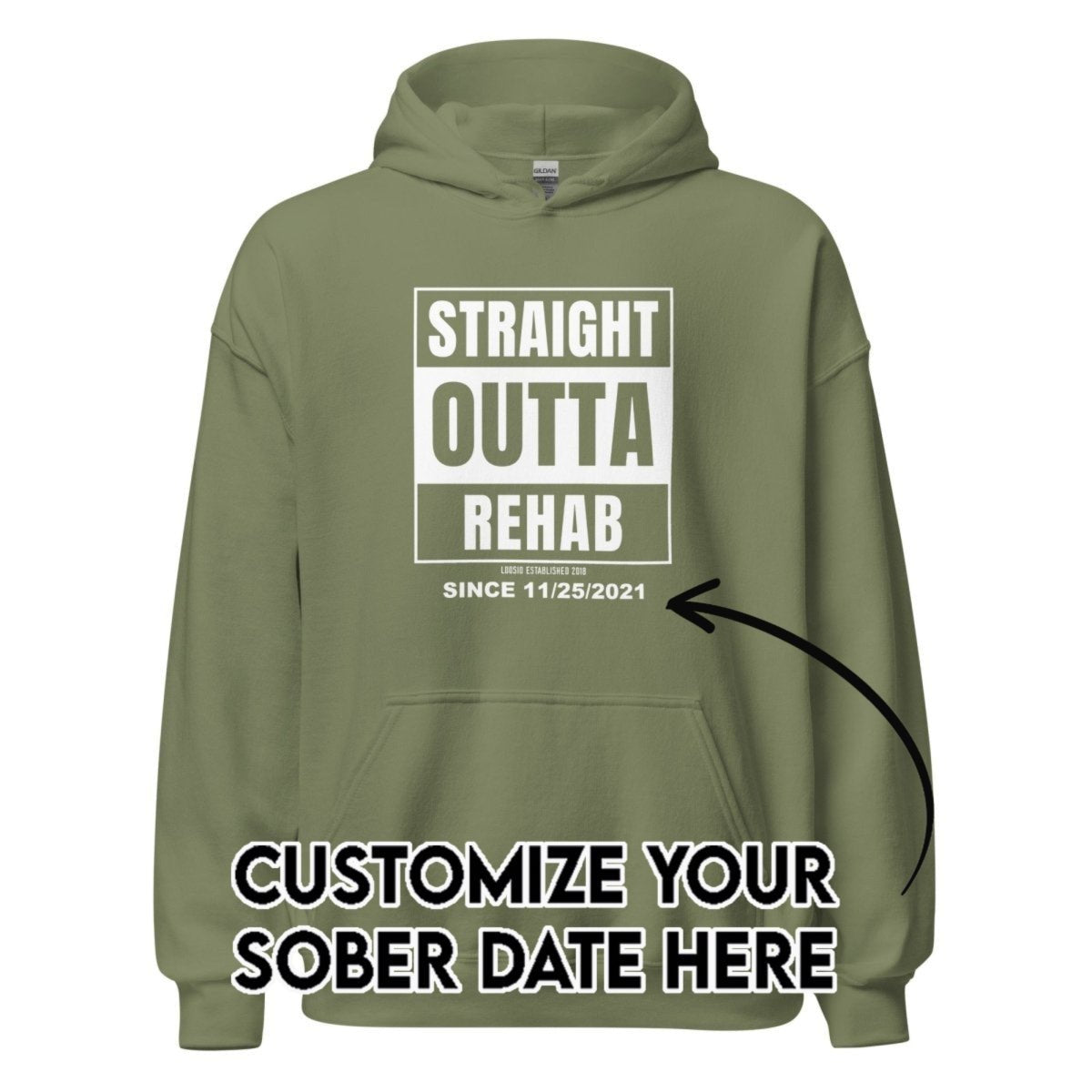 Recovery Hoodie | Men's Straight Outta Rehab