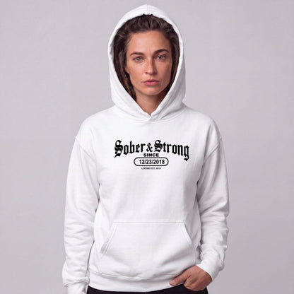 Recovery Hoodie | Women's Old School Sober & Strong
