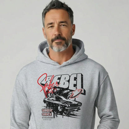 Recovery Hoodie | Sober Rebel Custom Sobriety Date