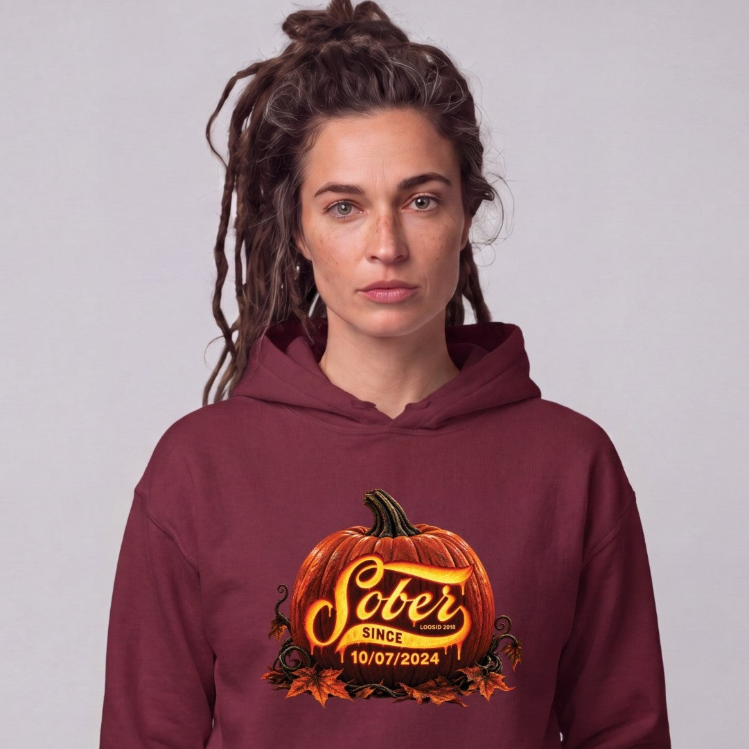 Recovery Hoodie | Women's Sober Since Pumpkin