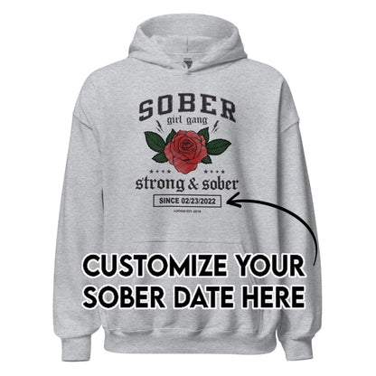 Recovery Hoodie | Women's Sober Girl Gang Strong & Sober