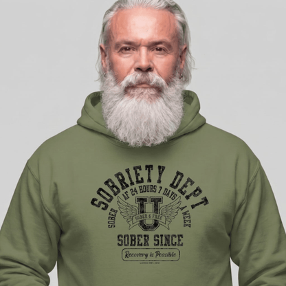 Recovery Hoodie | Men's Sobriety Dept 24/7