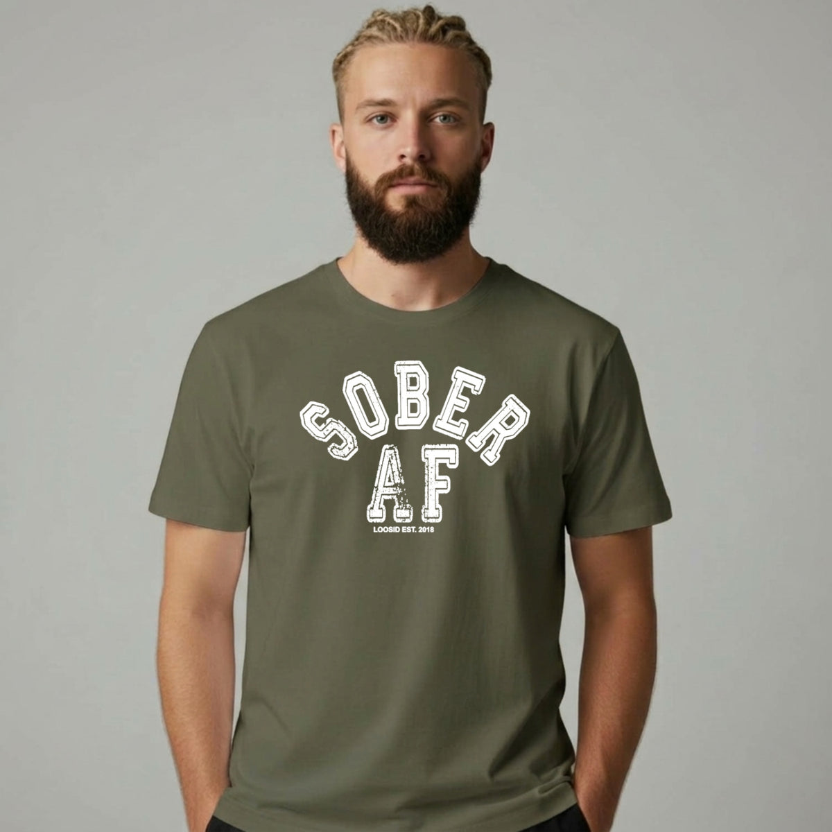 Sober T Shirt | Men's Sober AF Collegiate