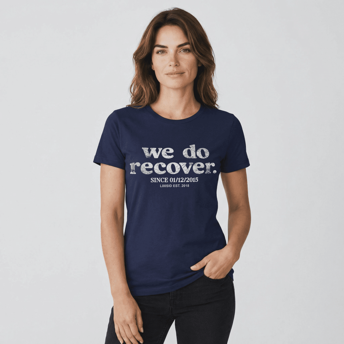 We Do Recover Sober T Shirt packaging detail (view 18)