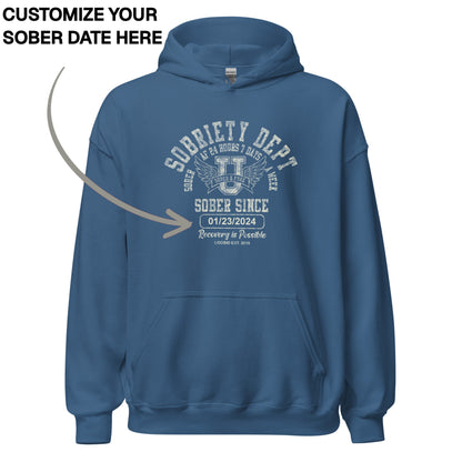 Recovery Hoodie | Men's Sobriety Dept 24/7