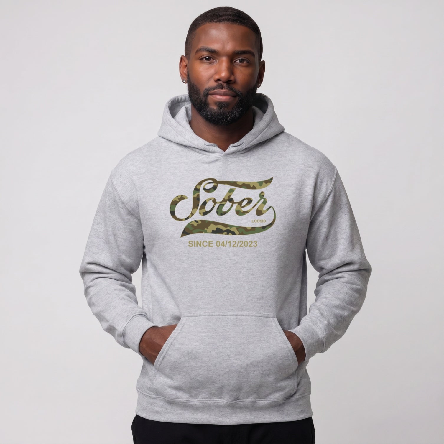 Recovery Hoodie | Men's Sober Since Camo