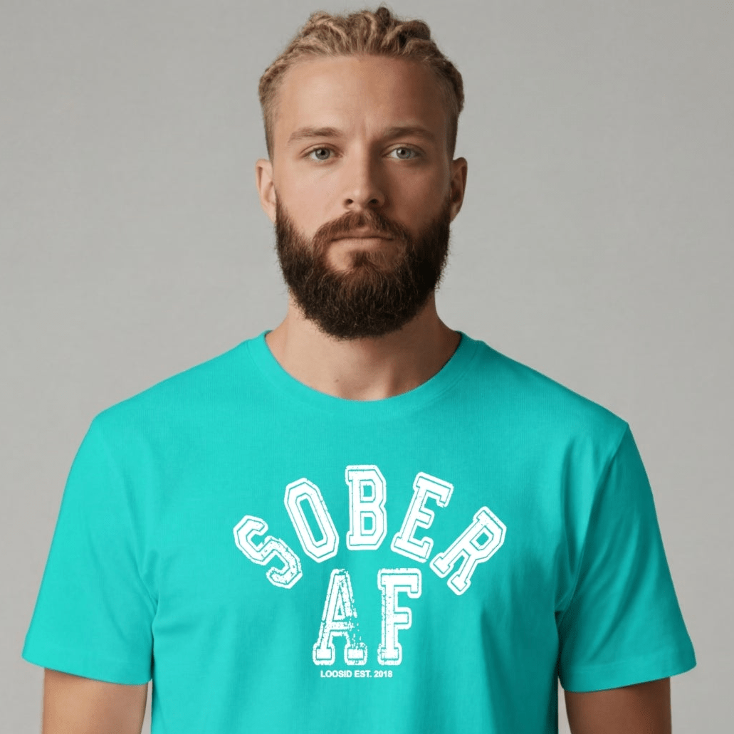 Sober T Shirt | Men's Sober AF Collegiate