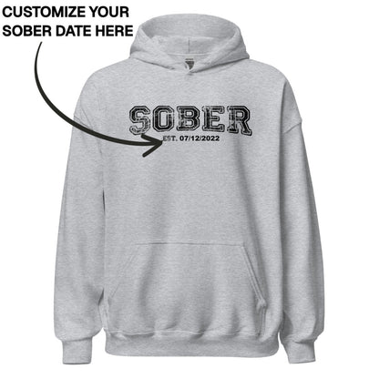 Recovery Hoodie | Men's Sober Est. Collegiate