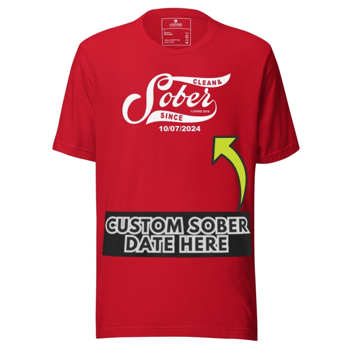 Sober T Shirt | Personalized Sober Since Shirt with Custom Date
