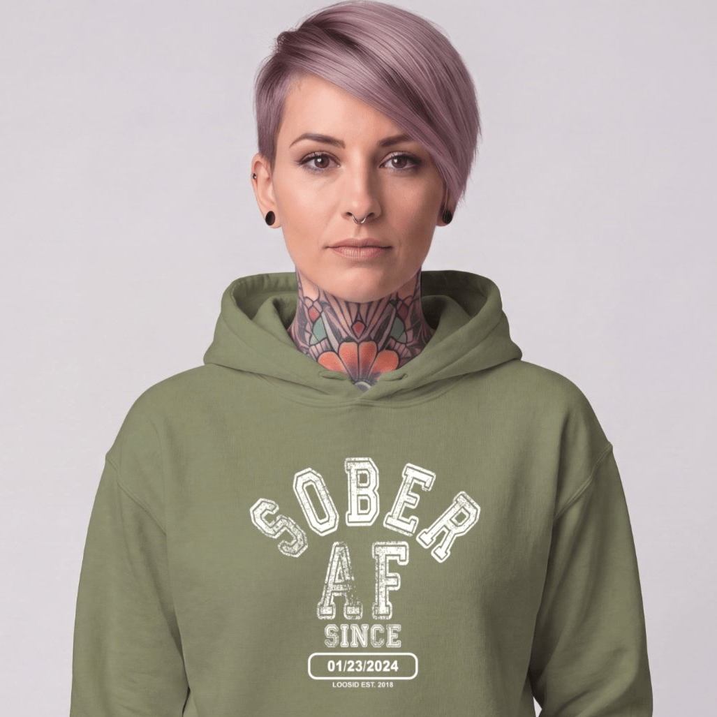 Recovery Hoodie | Women's Sober AF Collegiate
