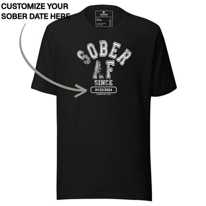 Sober T Shirt | Men's Sober AF Collegiate