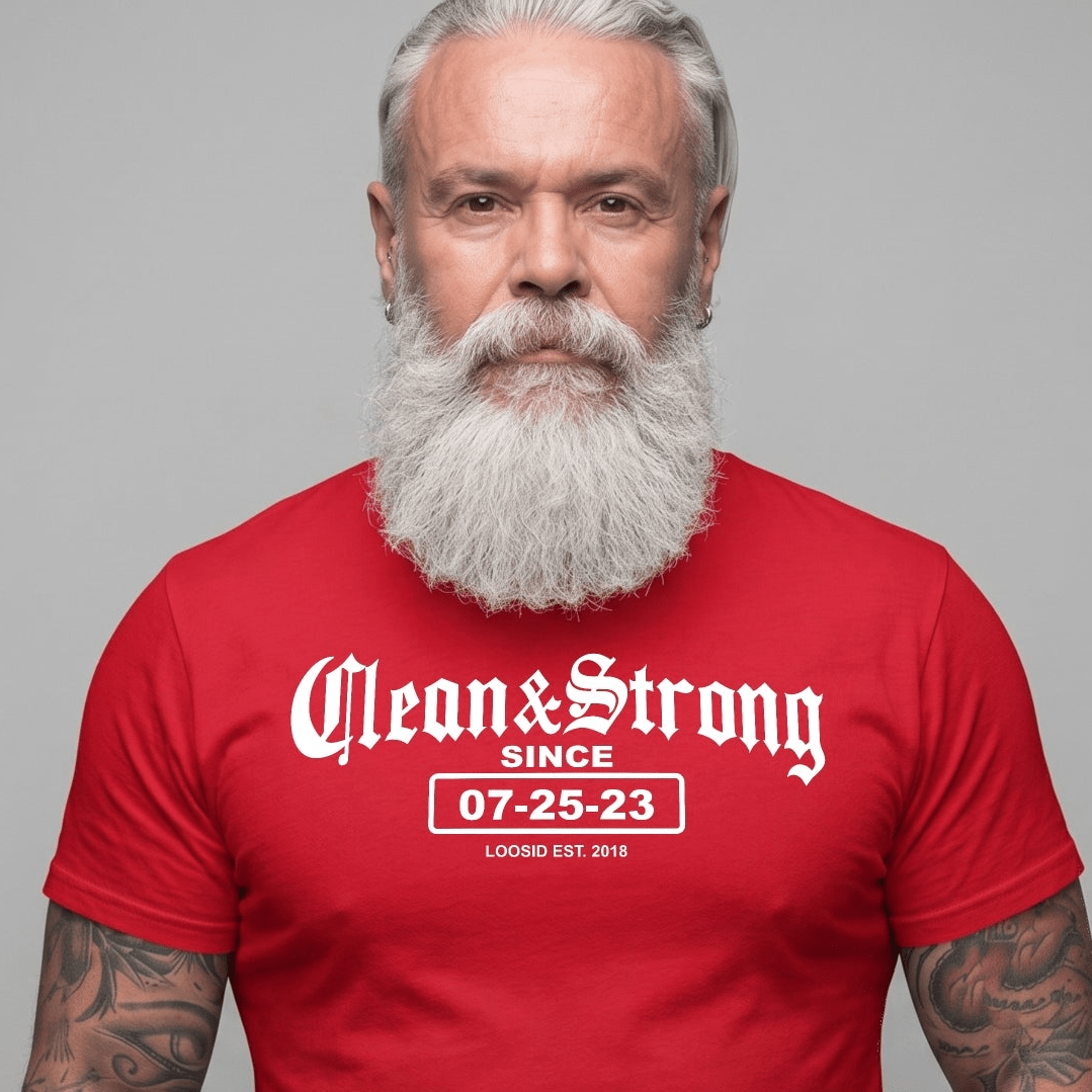 Recovery Date Men's Sobriety Sober T Shirt packaging detail (view 18)